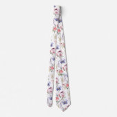 Cravate Aquarelle élégante florale Pastel (Dos)