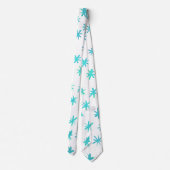 Cravate Aquarelle étoile - turquoise (Dos)