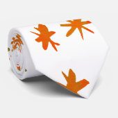 Cravate Aquarelle étoiles - orange (Roulé)