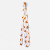 Cravate Aquarelle étoiles - orange (Dos)