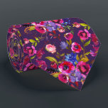 Cravate Aquarelle Floral Couleurs vives Motif<br><div class="desc">Cette conception peut être personnalisée en choisissant l'option Modifier la conception. Vous pouvez également transférer sur d'autres objets. Contactez-moi à l'adresse colorflowcreations@gmail.com ou utilisez l'option conversation en haut de la page si vous souhaitez avoir cette conception sur un autre produit ou avez besoin d'aide. Voir d'autres de mes dessins ou...</div>