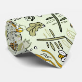 Cravate Aquarelle Florale Fleurs d'abeille Élégante Modern (Roulé)