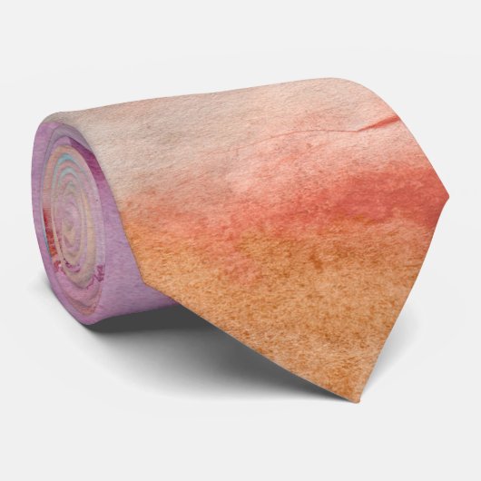 Cravate Aquarelle fluide Abstraite (Roulé)