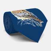 Cravate Aquarelle Kestrel Américain, Faucon Oiseau Hawk (Roulé)