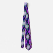 Cravate Aquarelle moderne violet rose vert Artsy (Dos)