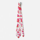 Cravate Aquarelle pastèque 1 (Devant)