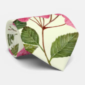 Cravate Aquarelle Pink Hydrangea Motif Floral (Roulé)