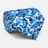 Cravate Aquarelle points Bleu clair Motif Art (Roulé)