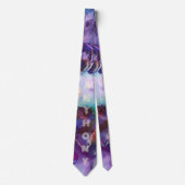 Cravate Aquarelle Rainbow Whimsable Nom personnalisable (Devant)