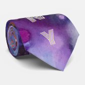 Cravate Aquarelle Rainbow Whimsable Nom personnalisable (Roulé)