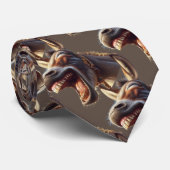 Cravate Aquarelle Rire âne Burro Animal Nature Art (Roulé)