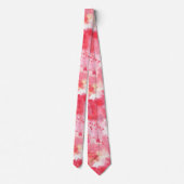 Cravate Aquarelle rose Confetti Abstrait Peint (Dos)