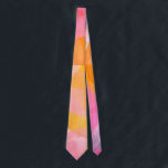 Cravate Aquarelle rose pâle Motif Abstrait<br><div class="desc">Aquarelle rose pâle Motif Abstrait</div>
