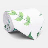 Cravate Aquarelle rose papillon botanique (Roulé)