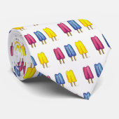 Cravate Aquarelle Twin Pop Popsicle Summer Ice Lolly (Roulé)