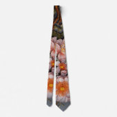 Cravate Aquarelle Unique Luxe Floral Impression (Dos)
