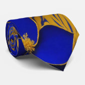 Cravate Aquarelle Unique Luxe Floral Impression (Roulé)