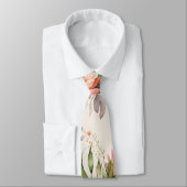 Cravate Aquarelle Whimsical Fleur sauvage Floral non binai (Attaché)