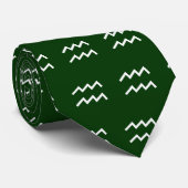 Cravate Aquarius - Vert #003300 (Roulé)