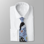 Cravate Aquatic animals pattern | ocean underwater life 19 (Attaché)