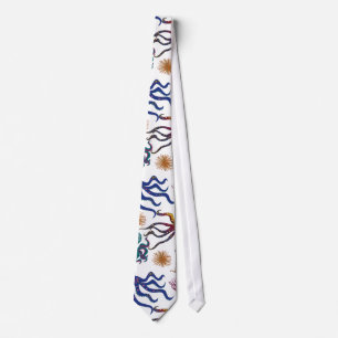 Cravate Aquatic animals pattern   ocean underwater life 27