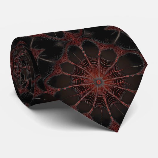 Cravate Araignée de Redback Fractal Art, (Roulé)