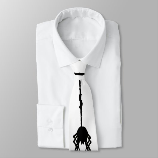 Cravate Araignée fumée morte pendue par son Web (Attaché)