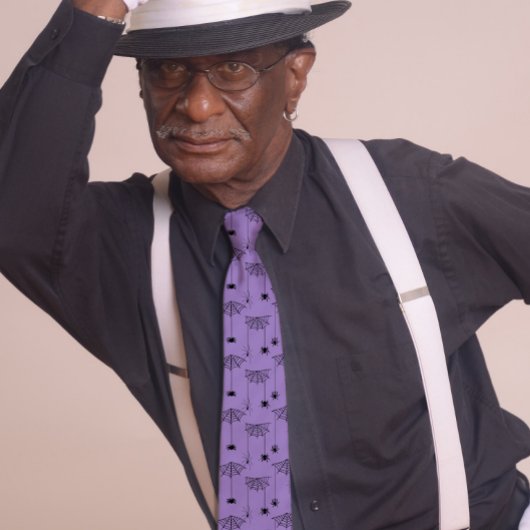 Cravate Araignées et toiles d'araignées Halloween violet