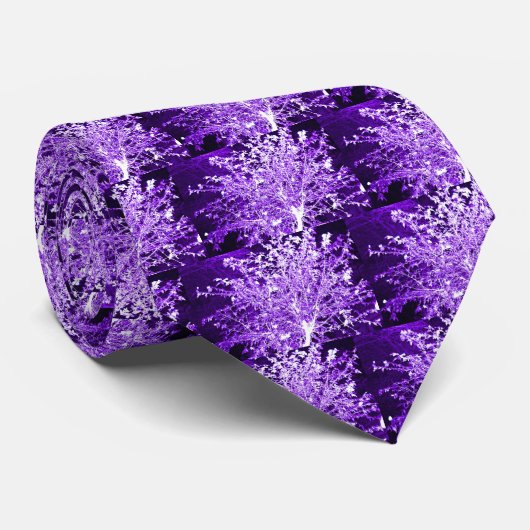 Cravate Arbre Abstrait (Roulé)