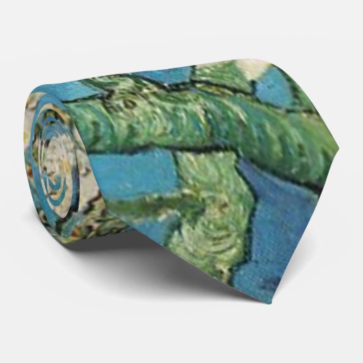 Cravate Arbre d'amande en fleurs - Vincent van Gogh (Roulé)