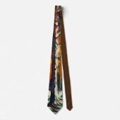 Cravate Arbre de forêt d'hiver neigeux rustique (Devant)