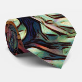 Cravate Arbre de forêt d'hiver neigeux rustique (Roulé)