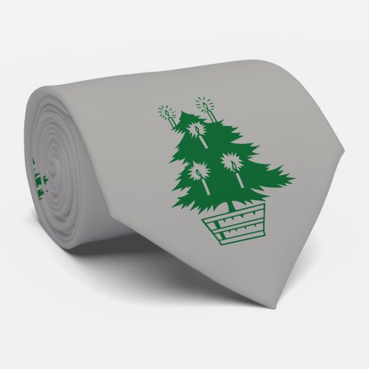 CRAVATE ARBRE DE NOËL (Roulé)