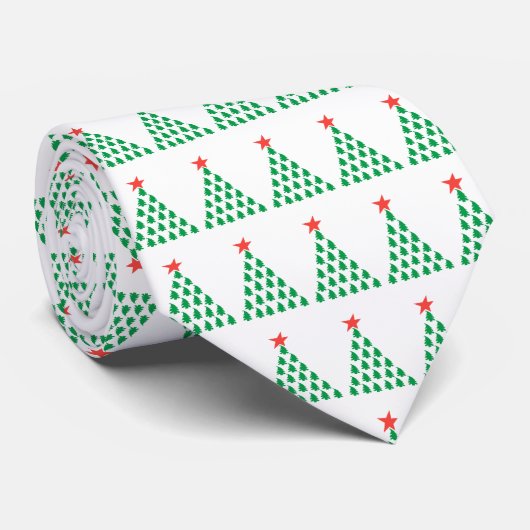 Cravate Arbre de Noël (Roulé)