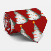 Cravate Arbre de Noël décoré (Roulé)