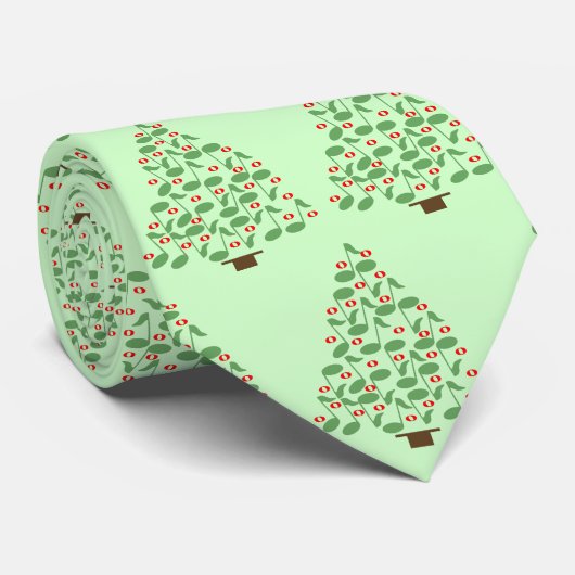 Cravate Arbre de Noël musical (Roulé)