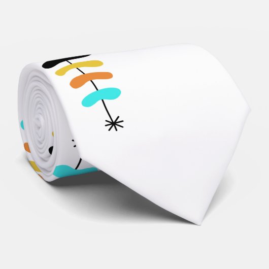 Cravate Arbre de Noël rétro (Roulé)