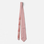 Cravate Arbre de Noël rose (Dos)