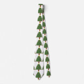 Cravate Arbre de Noël Thunder_Cove blanc/vert (Devant)