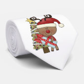 Cravate Arbre de vacances de renne de Rudy (Roulé)