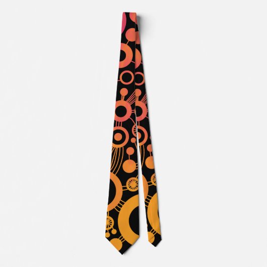 Cravate Arbre de Vie Abstrait - Couleur Tex 04 (Devant)