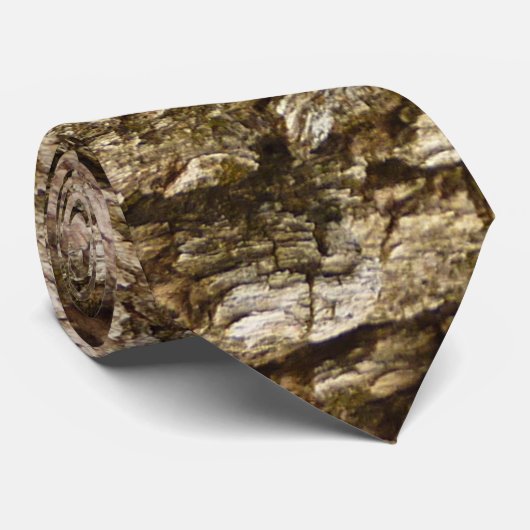 Cravate Arbre écorce II Conception texturée naturelle (Roulé)