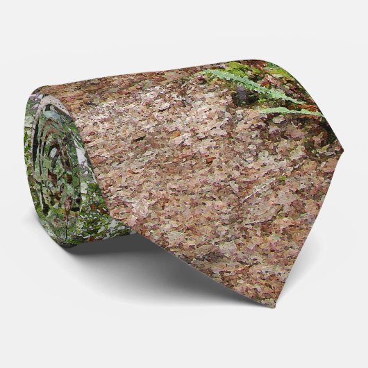 Cravate Arbres de feuille en bois de forêt augmentant (Roulé)