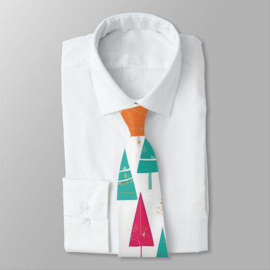 Cravate Arbres de Noël (Attaché)