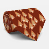 Cravate Arbres de Noël métalliques modernes - cuivre (Roulé)