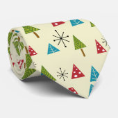 Cravate Arbres de Noël modernes du milieu du siècle (Roulé)