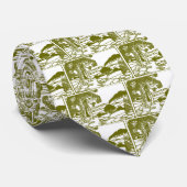 Cravate Arbres et campagne (Roulé)