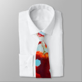 Cravate arbres rouges Abstraits (Attaché)