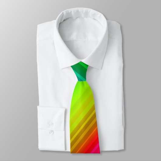 Cravate Arc arc-en-ciel (Attaché)