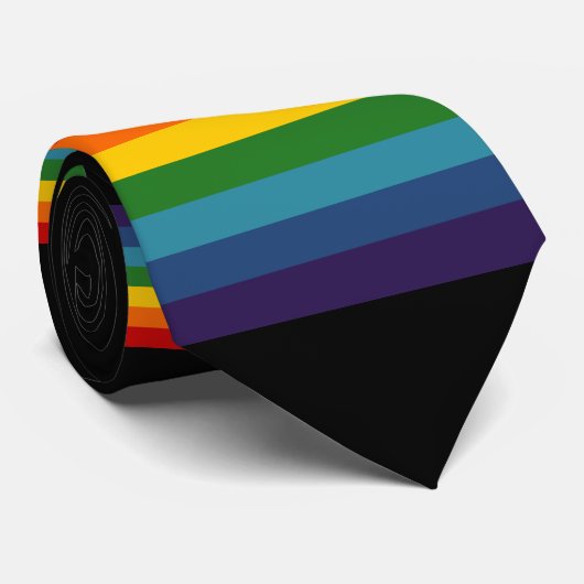 Cravate Arc En Arc En Arc Des Rayures (Roulé)